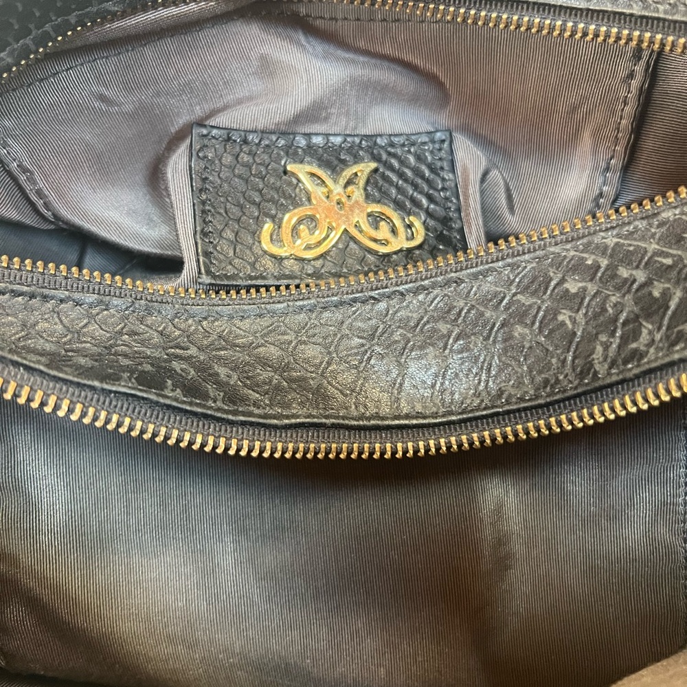 Jack Rabbit Black Leather Handbag - Picture 7 of 10